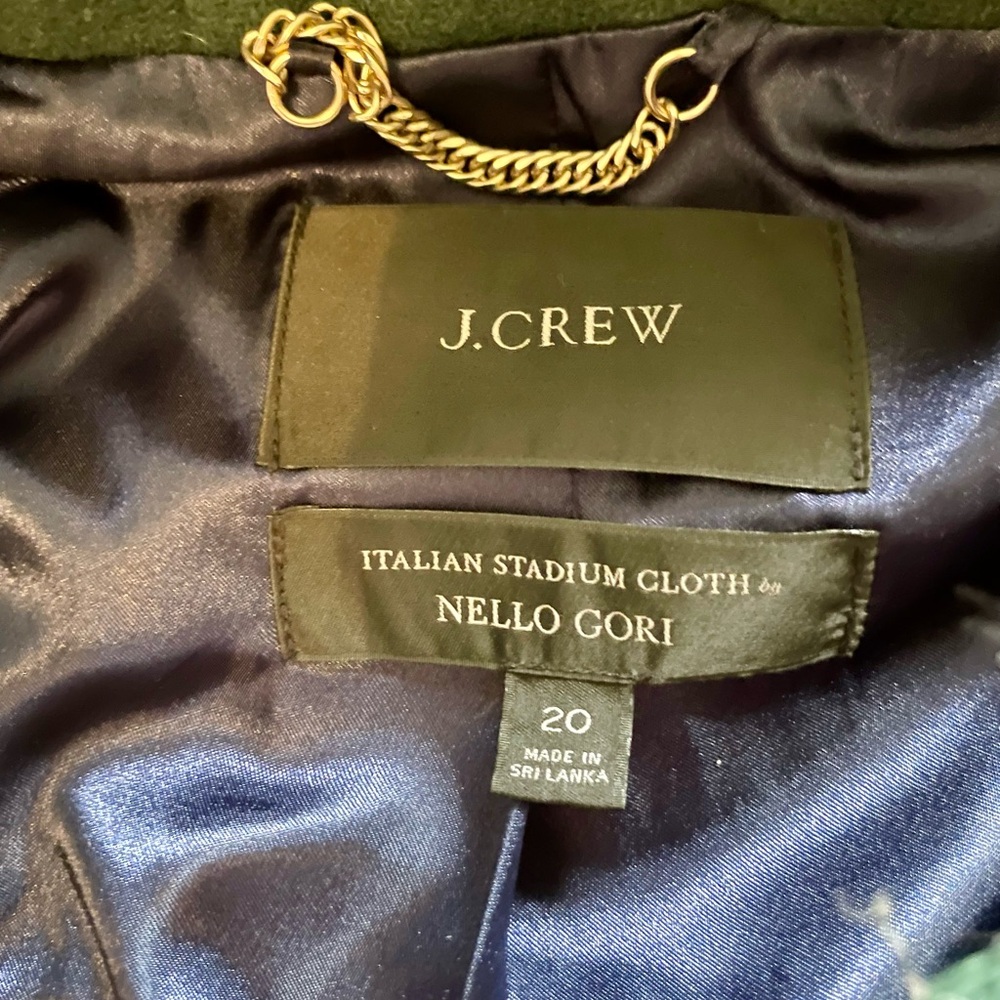 I. Crew women’s stadium wool coat - Picture 3 of 3